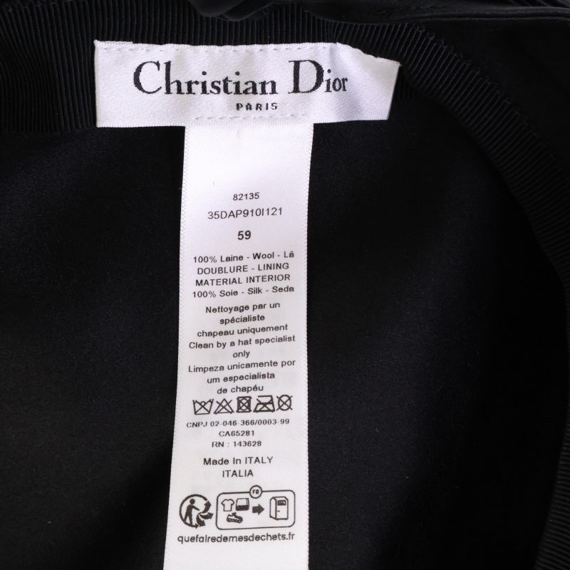 DIOR   35dap910i121 Wool Hound's Tooth Beret