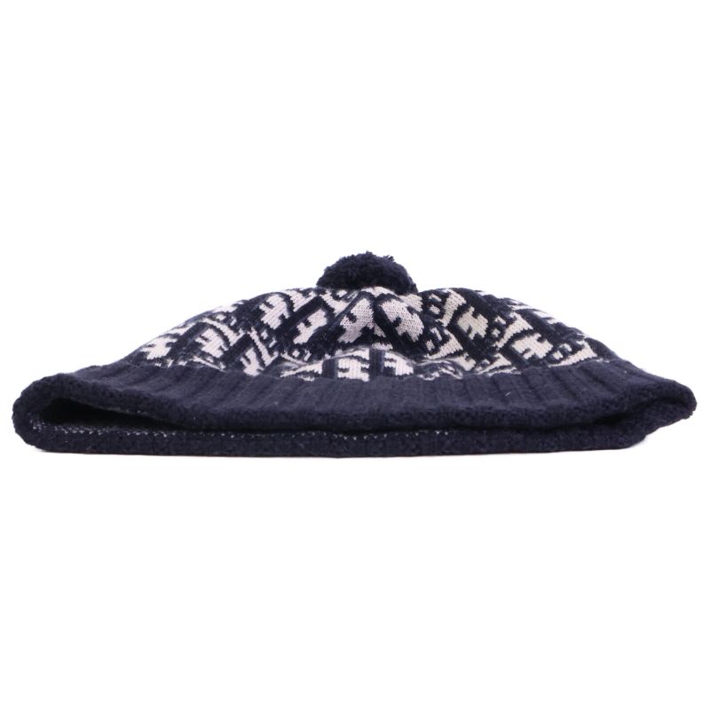DIOR 25dob701i099 Obscure Cashmere Pompom Knit Hat