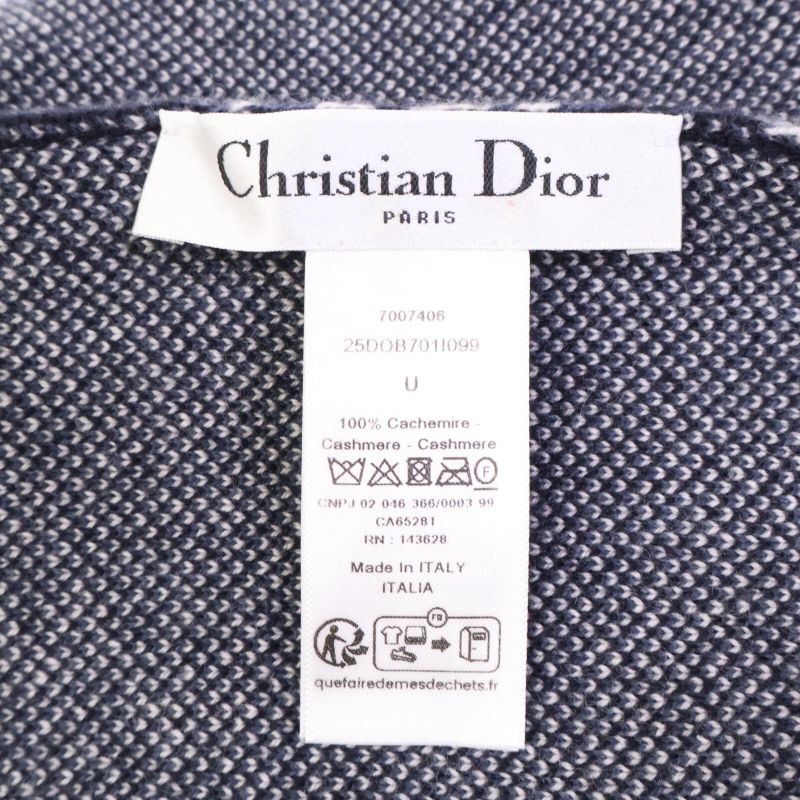 DIOR 25dob701i099 Obscure Cashmere Pompom Knit Hat