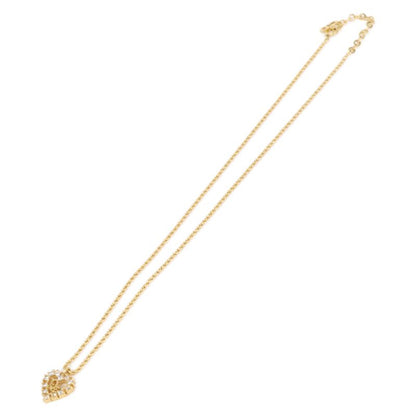 DIOR CD Logo Heart Rhinestone Rope Chain