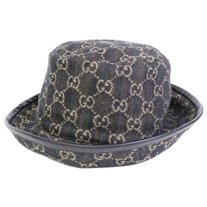 Gucci unused Genuine 576371 3haf8 GG Denim Bucket Hat M 58cm