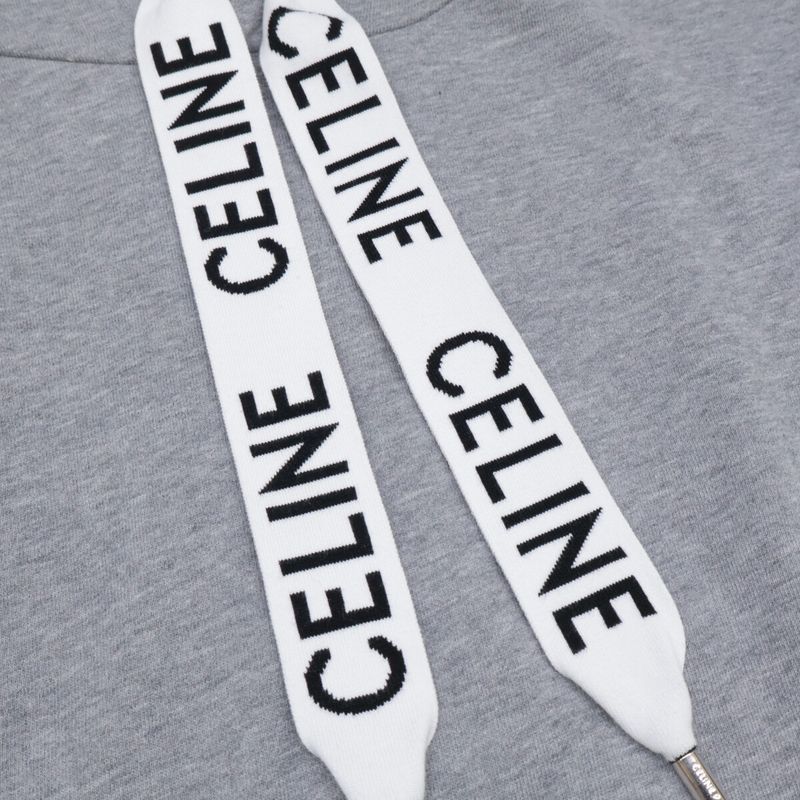 Celine 2y468670q Gray Pullover Hoodie XS