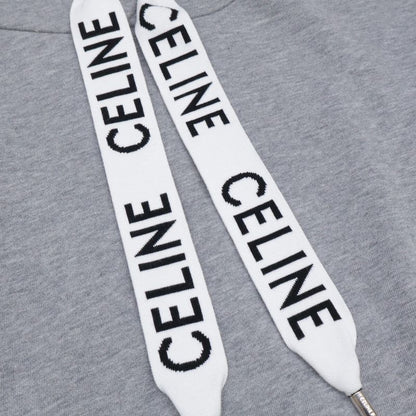 Celine 2y468670q Gray Pullover Hoodie XS