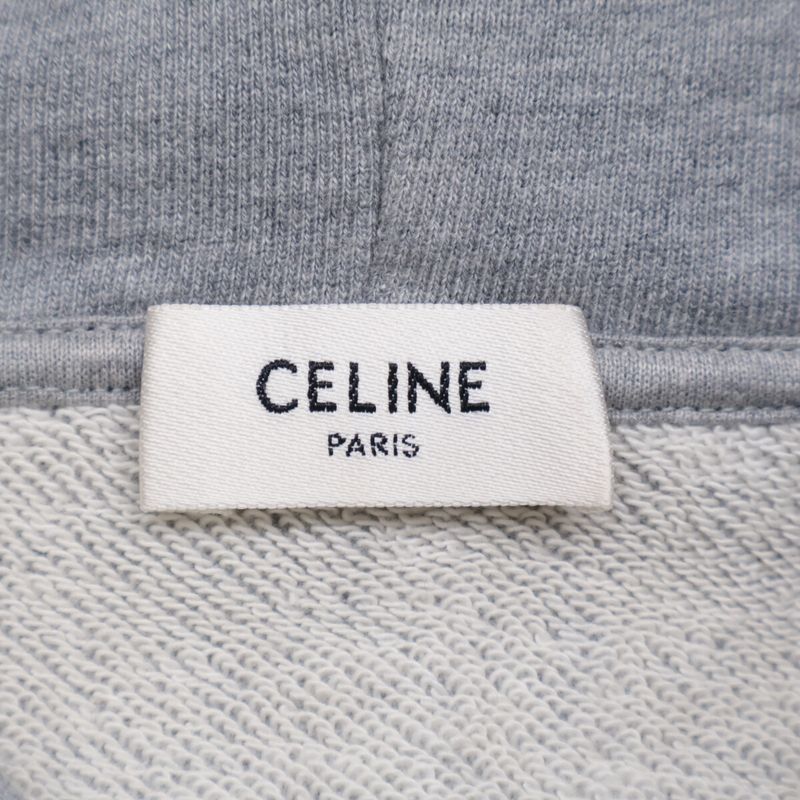 Celine 2y468670q Gray Pullover Hoodie XS