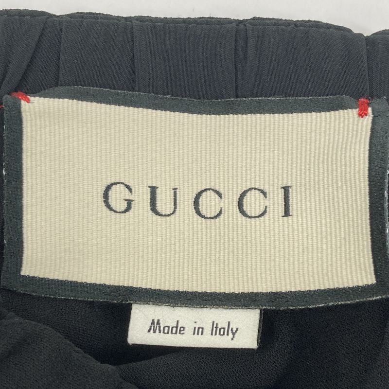 Gucci Black Sherry Line Easy Wide Pants 38