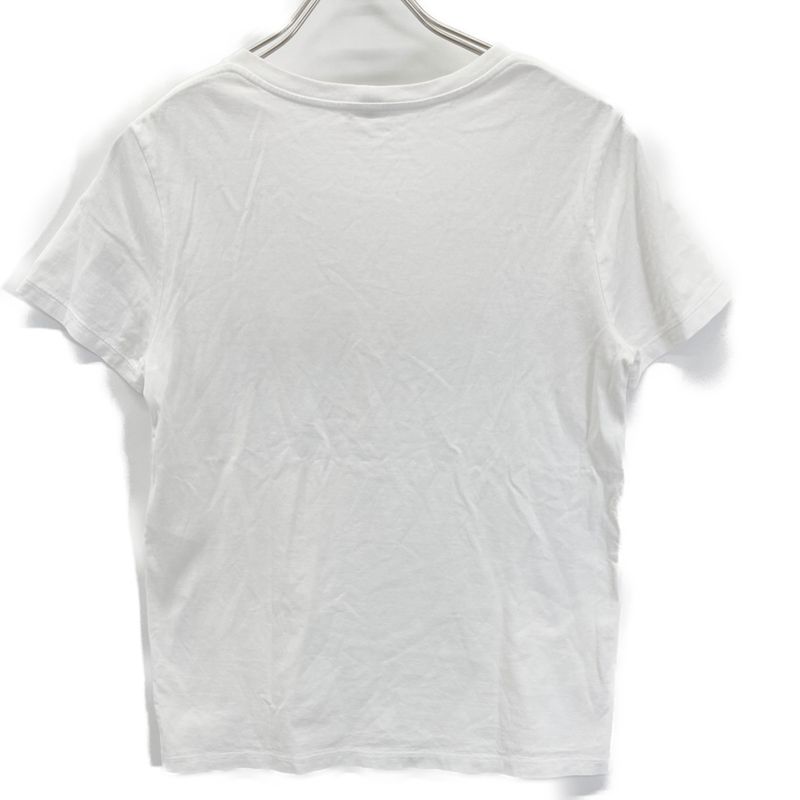 Celine White Cotton Logo Print T-shirt S