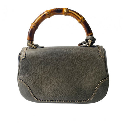 Gucci Women's Gmrbd Bamboo 2way Shoulder Bag Handbag Diagonal Crossbody