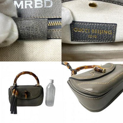 Gucci Women's Gmrbd Bamboo 2way Shoulder Bag Handbag Diagonal Crossbody