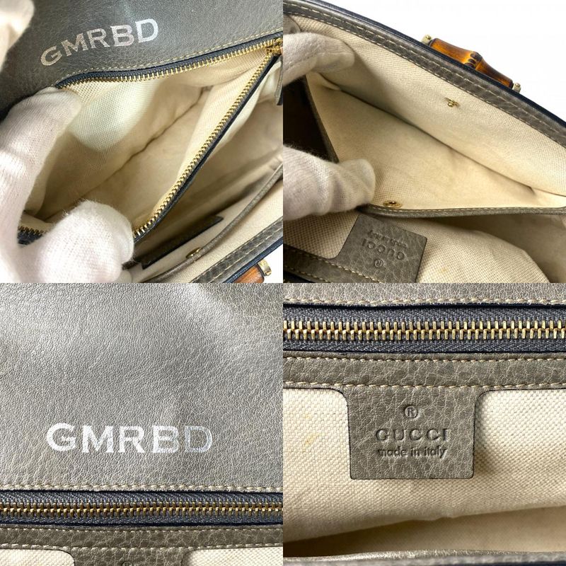 Gucci Women's Gmrbd Bamboo 2way Shoulder Bag Handbag Diagonal Crossbody