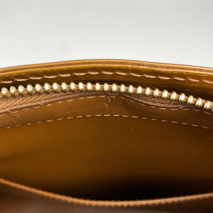 Louis Vuitton Houston Handbag Enamel Patent Tote Monogram Vernis Bronze M91122