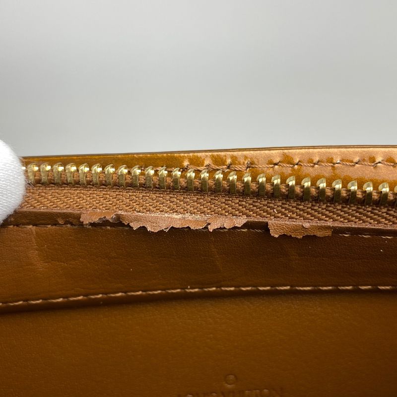 Louis Vuitton Houston Handbag Enamel Patent Tote Monogram Vernis Bronze M91122