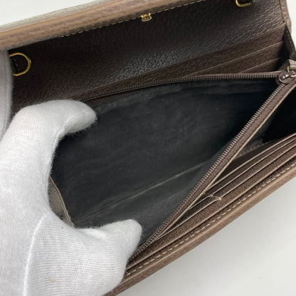 Gucci Ophidia GG Fold Long Wallet Chain Wallet Sherry Line Web Long Wallet