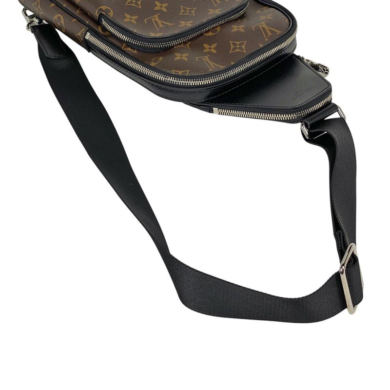 Louis Vuitton Avenue Sling Bag Shoulder Bag Body Bag Monogram Macassar Brown