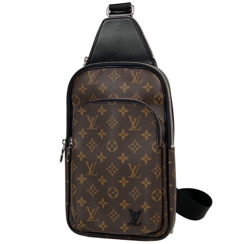 Louis Vuitton Avenue Sling Bag Shoulder Bag Body Bag Monogram Macassar Brown