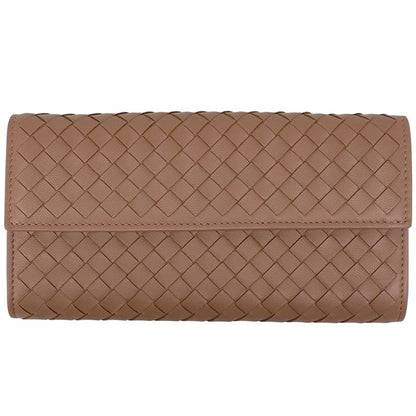 Bottega Veneta Intrecciato Fold Long Wallet Billfold Coin Purse Nappa Long
