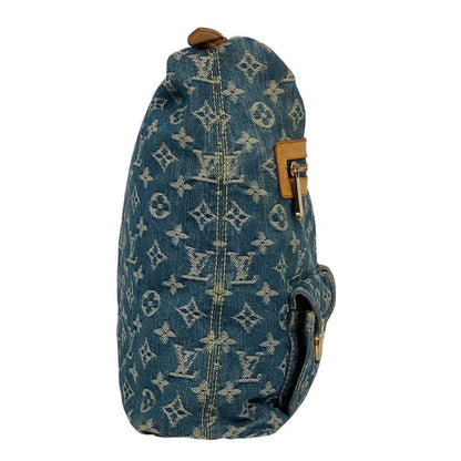 Louis Vuitton Baggy GM Crossbody Shoulder Bag Monogram Denim Blue M95048 Women