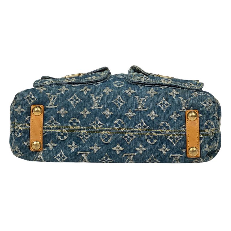 Louis Vuitton Baggy GM Crossbody Shoulder Bag Monogram Denim Blue M95048 Women