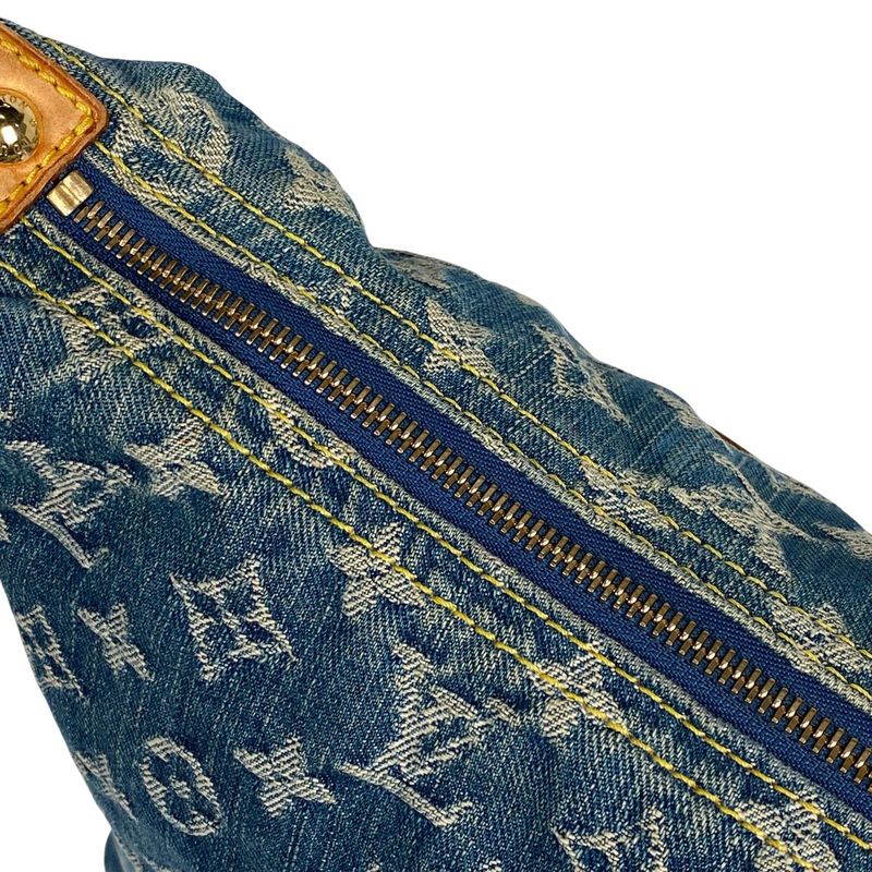Louis Vuitton Baggy GM Crossbody Shoulder Bag Monogram Denim Blue M95048 Women
