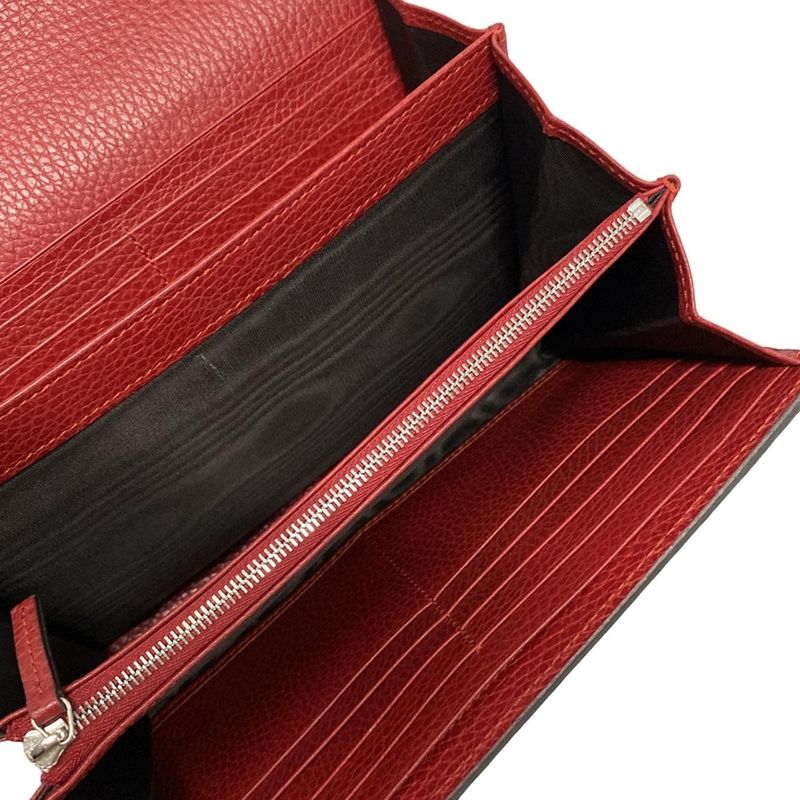 Gucci Wallet Dionysus Leather Mini Chain Bag 401231 Bordeaux Chain Wallet W/