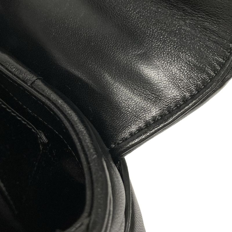 Gucci Shoulder Bag Horsebit 764339 Black Leather