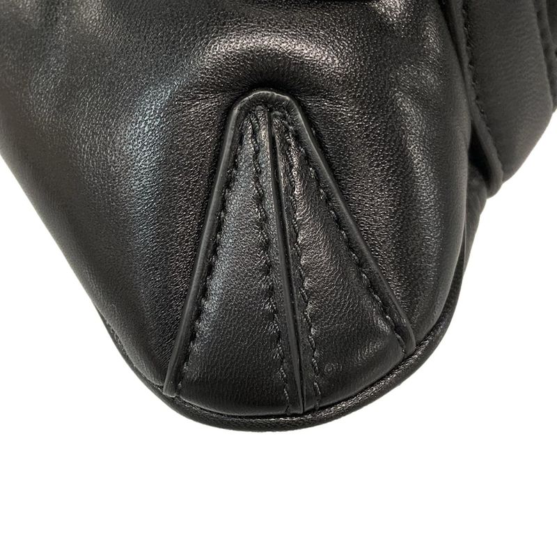 Gucci Shoulder Bag Horsebit 764339 Black Leather