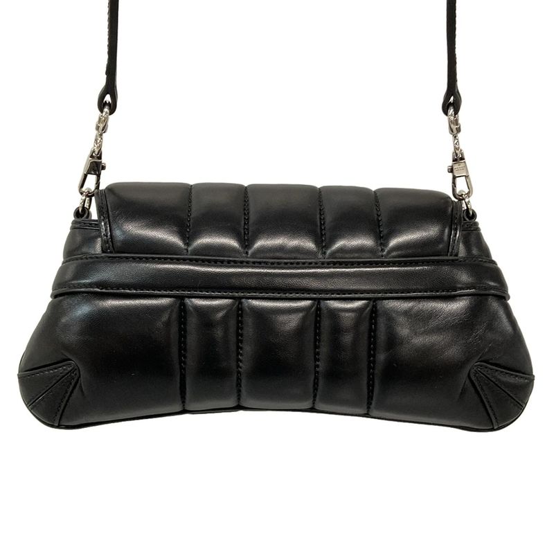 Gucci Shoulder Bag Horsebit 764339 Black Leather