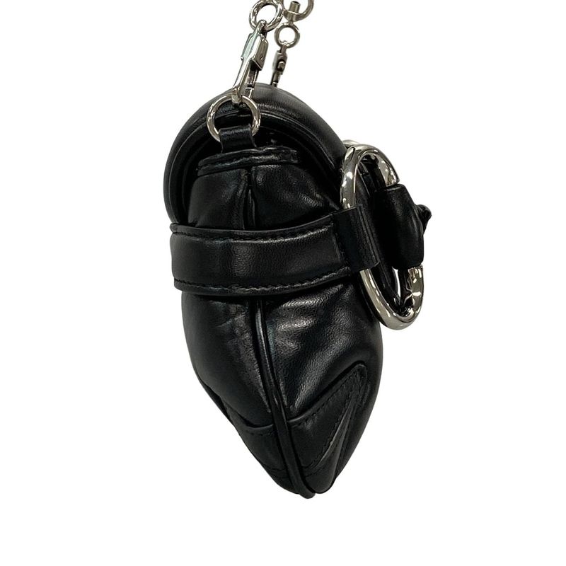 Gucci Shoulder Bag Horsebit 764339 Black Leather