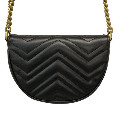 Gucci GG Marmont Mini Shoulder Bag 746431 Black Leather