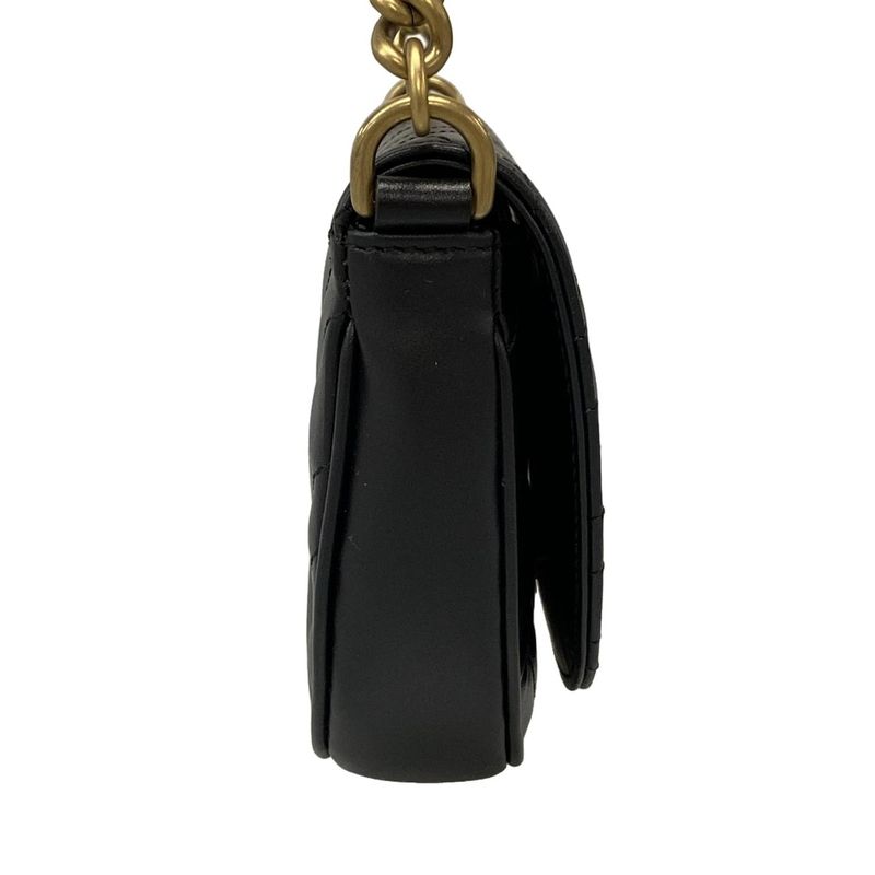 Gucci GG Marmont Mini Shoulder Bag 746431 Black Leather