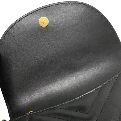 Gucci GG Marmont Mini Shoulder Bag 746431 Black Leather