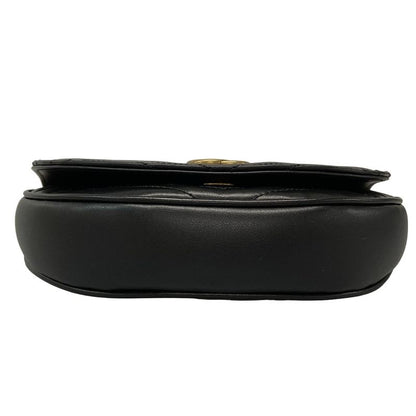Gucci GG Marmont Mini Shoulder Bag 746431 Black Leather