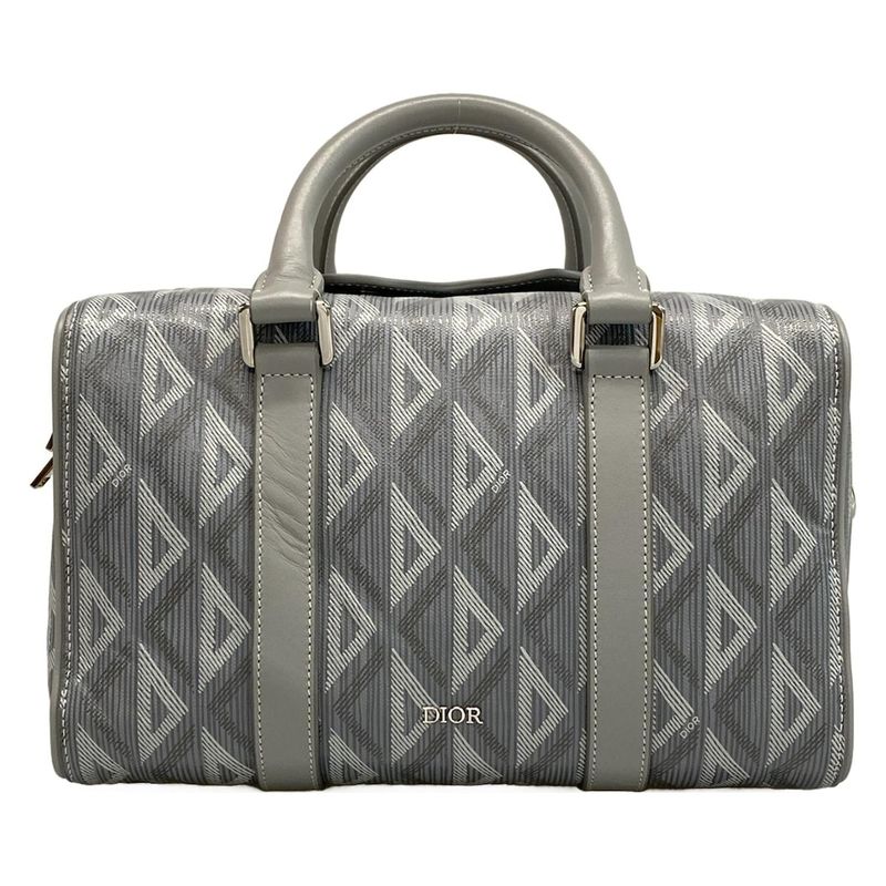 Dior/christian Dior Handbag CD Diamond/rango 26 Gray And Light Gray Mini Boston