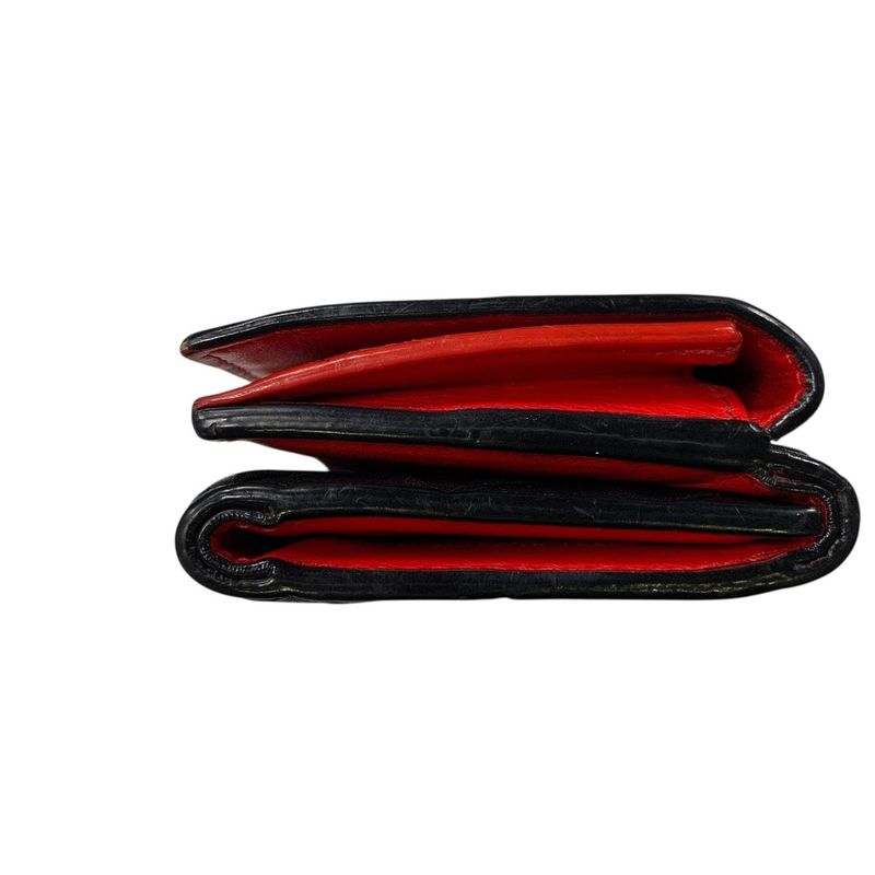 3463 Bottega Veneta Trifold Wallet Maxi Intrecciato Bicolor Mini P02717316t Red