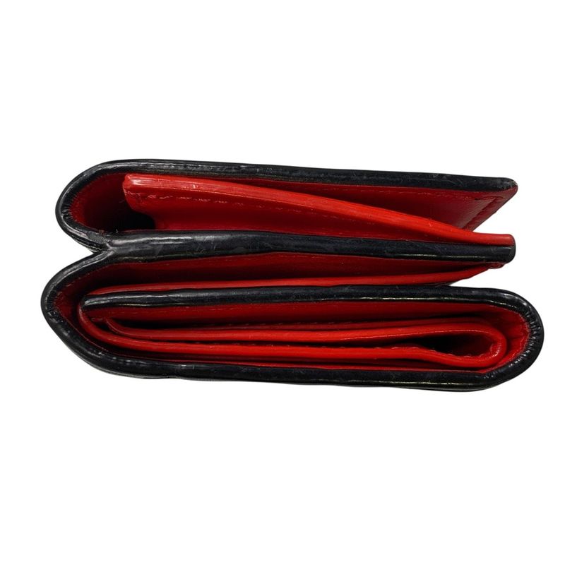 3463 Bottega Veneta Trifold Wallet Maxi Intrecciato Bicolor Mini P02717316t Red