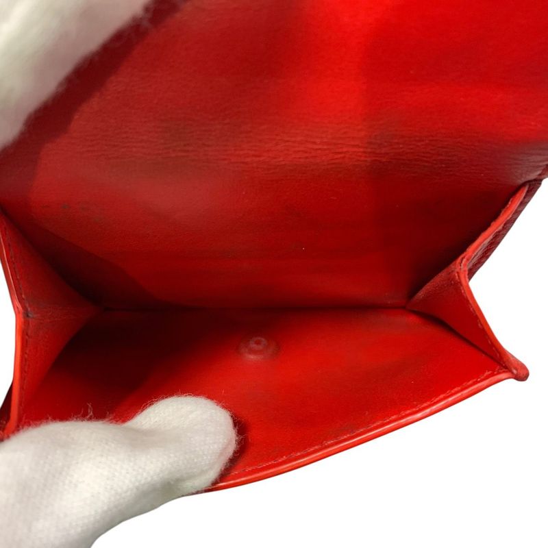 3463 Bottega Veneta Trifold Wallet Maxi Intrecciato Bicolor Mini P02717316t Red