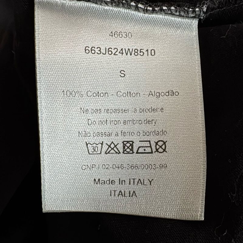 Dior Homme Short Sleeve T-shirt Size S Men - 663j624w8510 Black Crew Neck