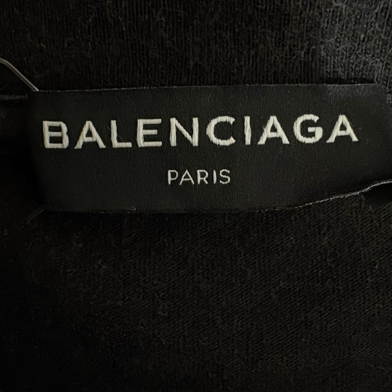 Balenciaga Short Sleeve T-shirt Size L Men's - 496053 Txk46 Black And White