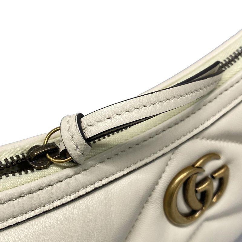 Gucci Shoulder Bag GG Marmont Small Shoulder Bag 777263 Ivory Chain Shoulder