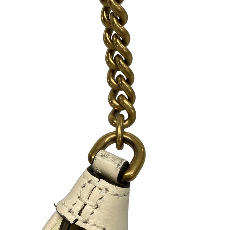 Gucci Shoulder Bag GG Marmont Small Shoulder Bag 777263 Ivory Chain Shoulder