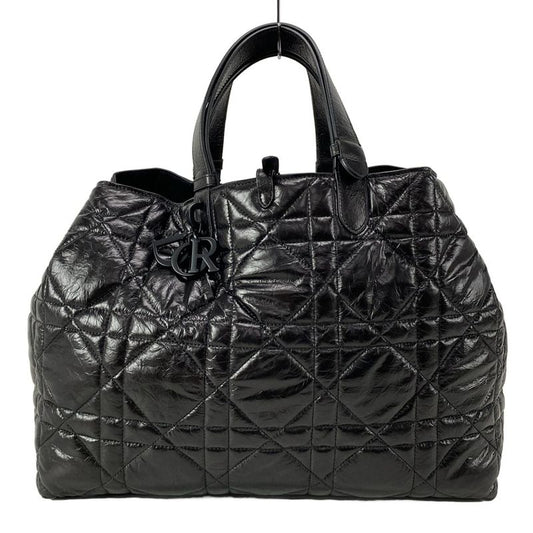 Dior/christian Dior Tote Toujours Bag Large Black Hardware /macrocanage Leather