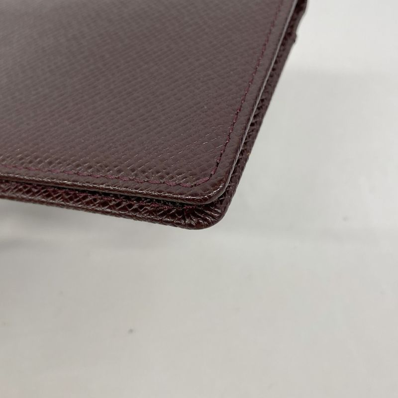 Louis Vuitton Business Card Holder Taiga Organizer De Poche M30516 Acajou Men's