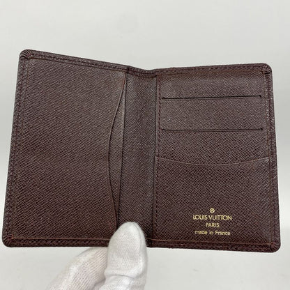 Louis Vuitton Business Card Holder Taiga Organizer De Poche M30516 Acajou Men's