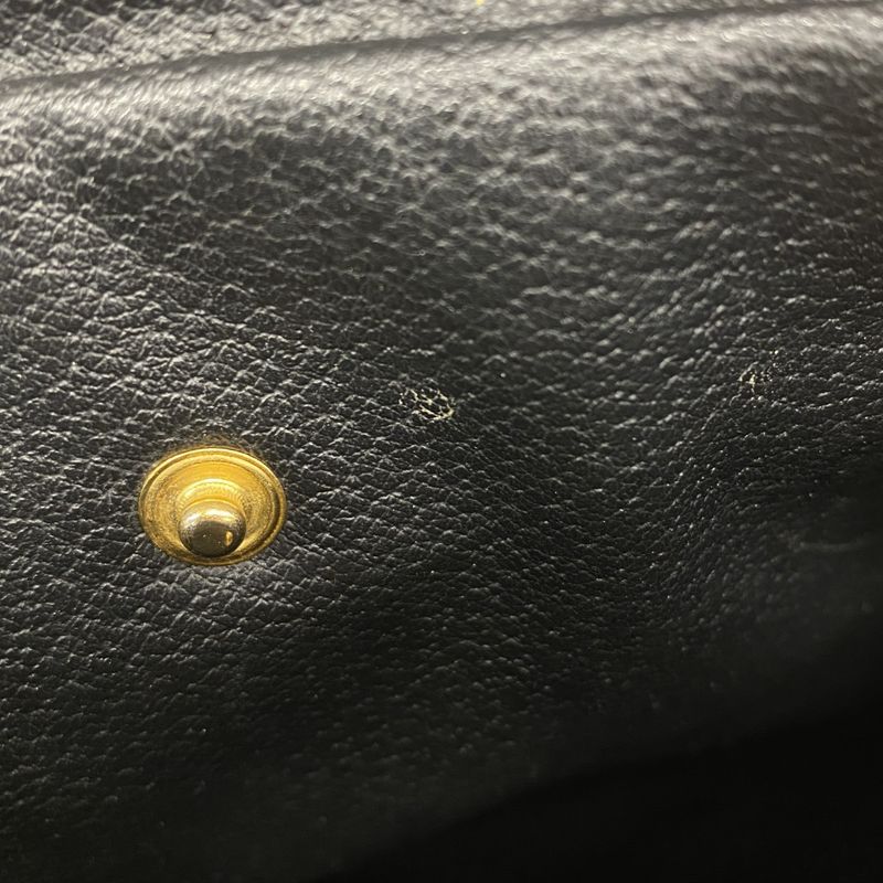 Celine Clutch Bag Macadam PVC Black Gold Hardware Men's