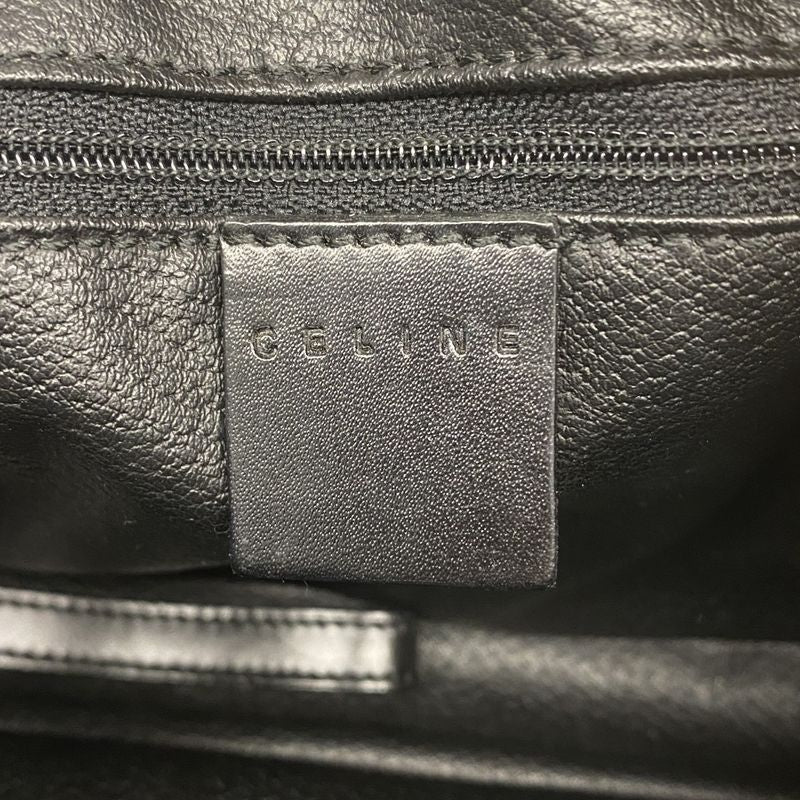 Celine Clutch Bag Macadam PVC Black Gold Hardware Men's