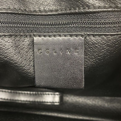 Celine Clutch Bag Macadam PVC Black Gold Hardware Men's