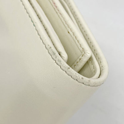 Gucci Wallet Horsebit 621891 Leather White Gold Hardware Women