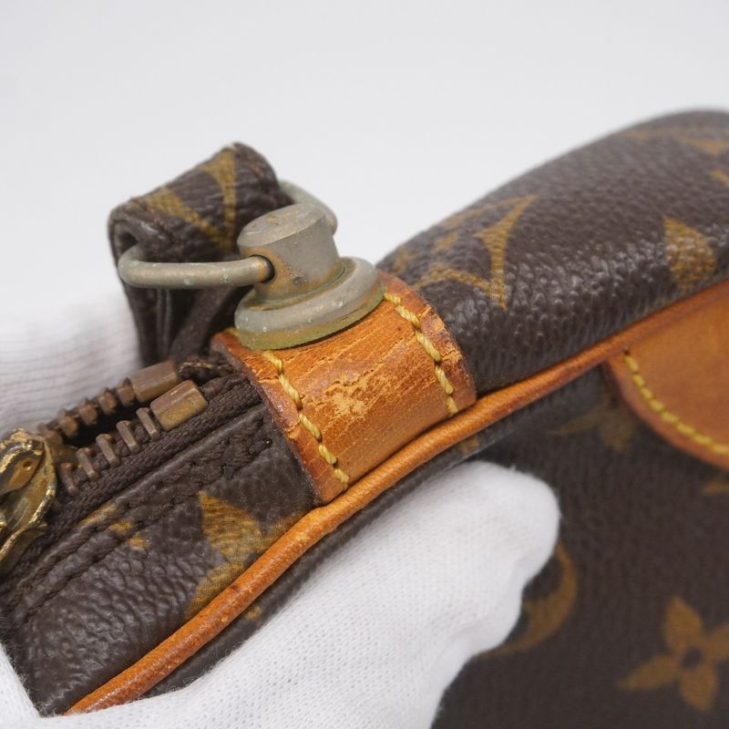 Louis Vuitton Clutch Bag Monogram Marly Dragonne PM M51827 Brown Men's