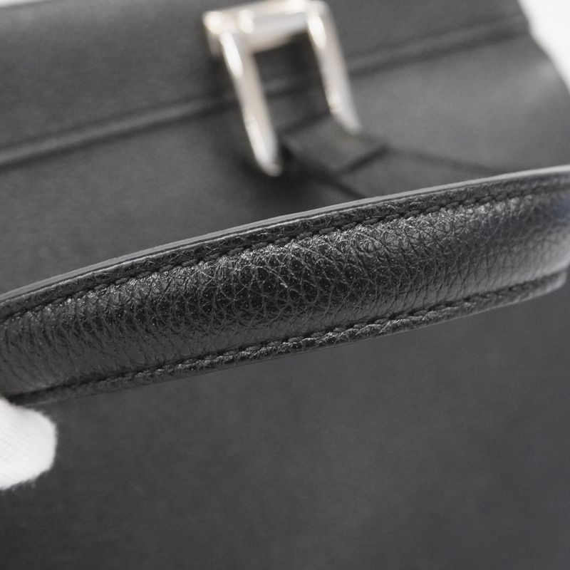 Gucci Handbag Horsebit Zumi 564714 Leather Black Gold/silver Hardware 2way Bag