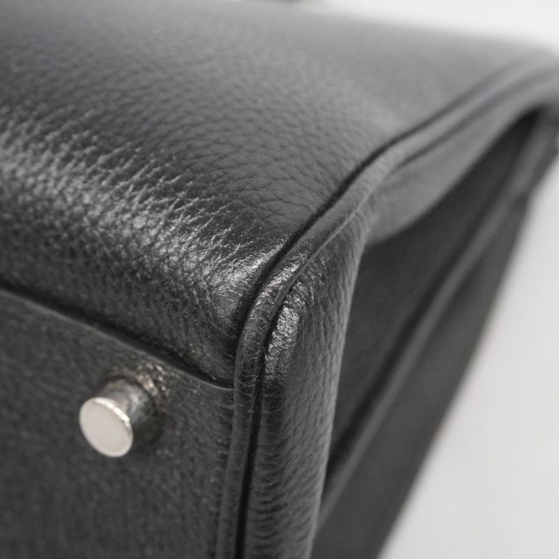 Gucci Handbag Horsebit Zumi 564714 Leather Black Gold/silver Hardware 2way Bag