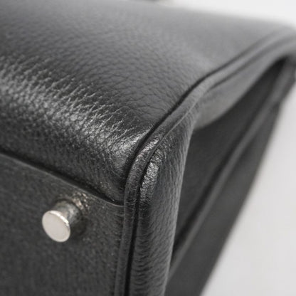 Gucci Handbag Horsebit Zumi 564714 Leather Black Gold/silver Hardware 2way Bag